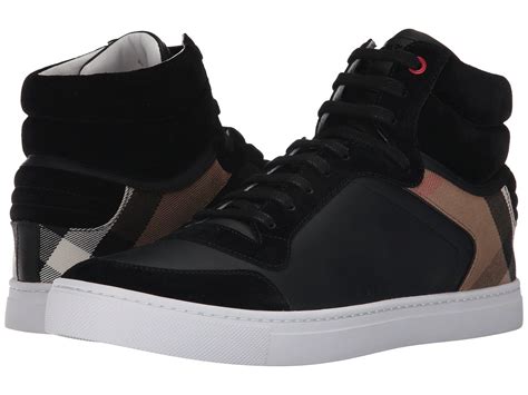 all black burberry sneakers|designer Burberry high top sneakers.